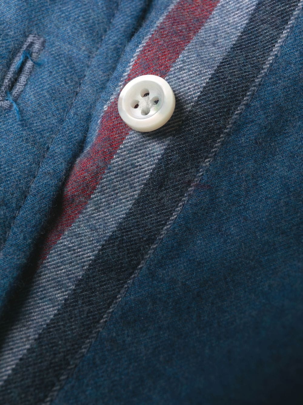 logo-patch shirt dress - 7