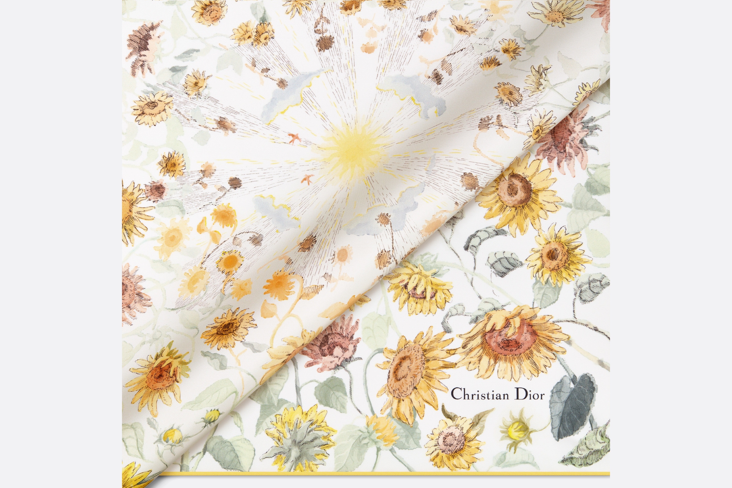Le Bal des Fleurs Tournesol 70 Square Scarf - 4