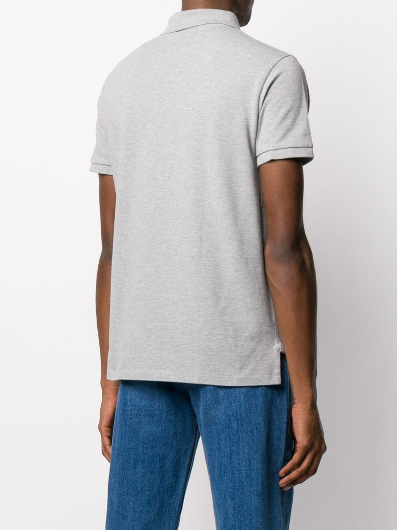 short sleeve embroidered logo polo shirt 4