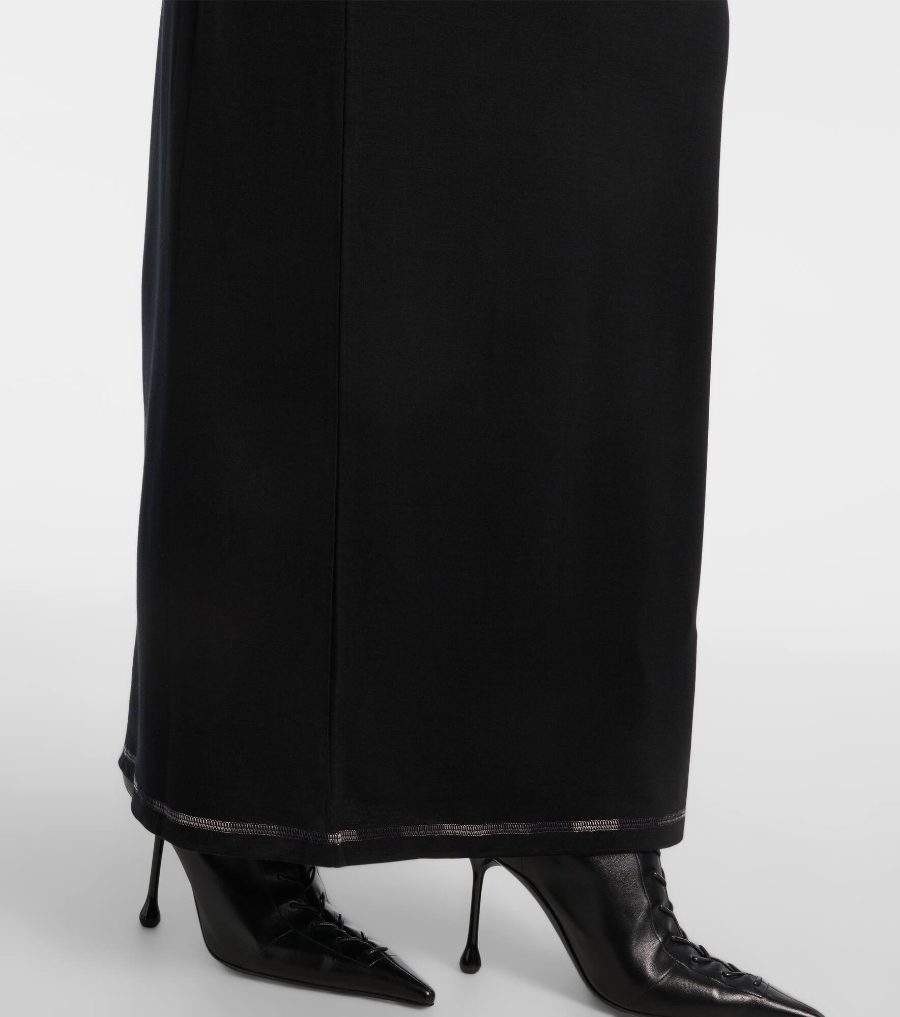 Printed jersey maxi dress - 5