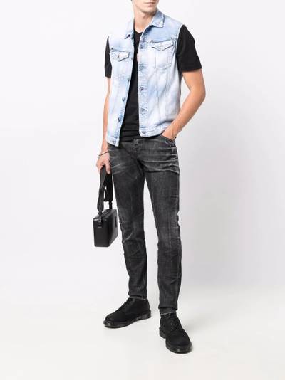 DSQUARED2 distressed-finish skinny-fit jeans outlook