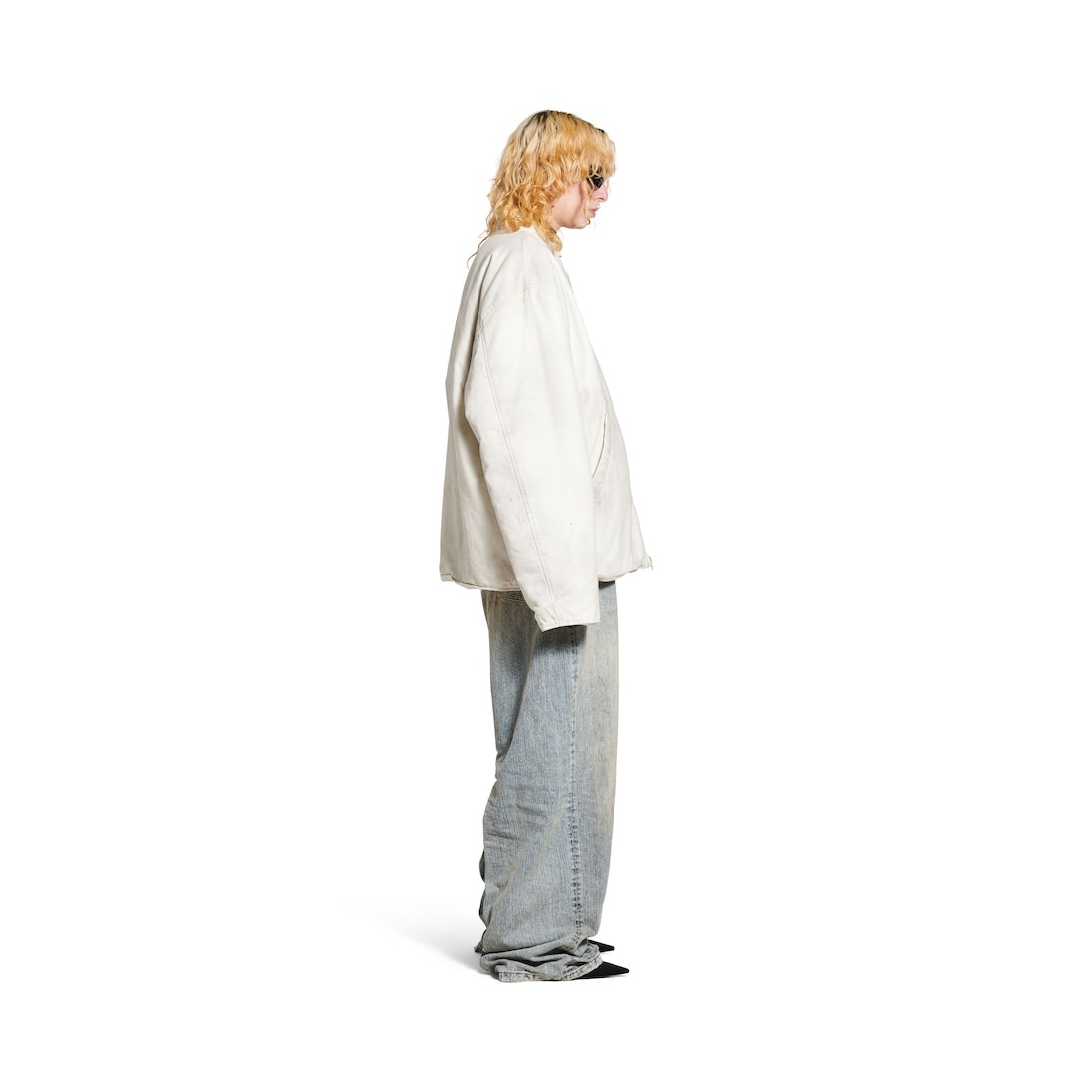 Men's Zip-up Jacket  in White - 3