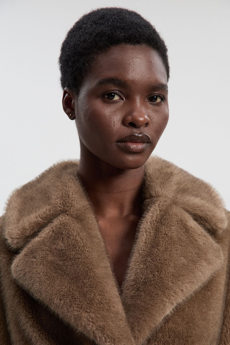 Faux Fur Longline Coat 3