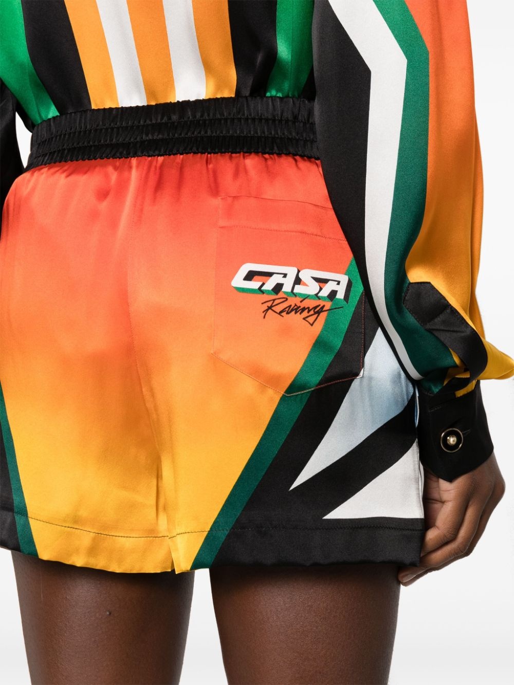 Casa Moto silk shorts - 5