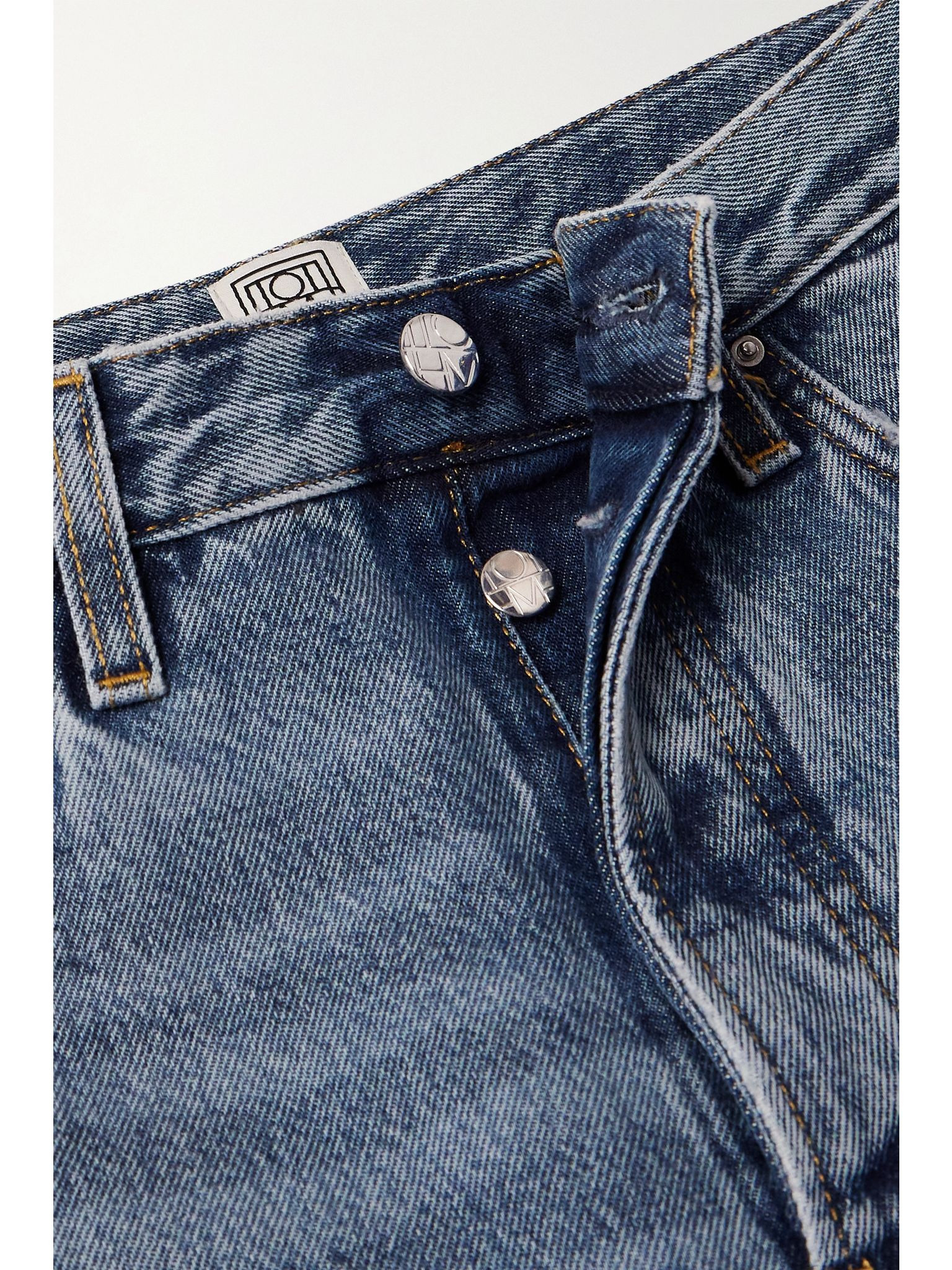 Twisted Seam high-rise straight-leg jeans Light denim - 5