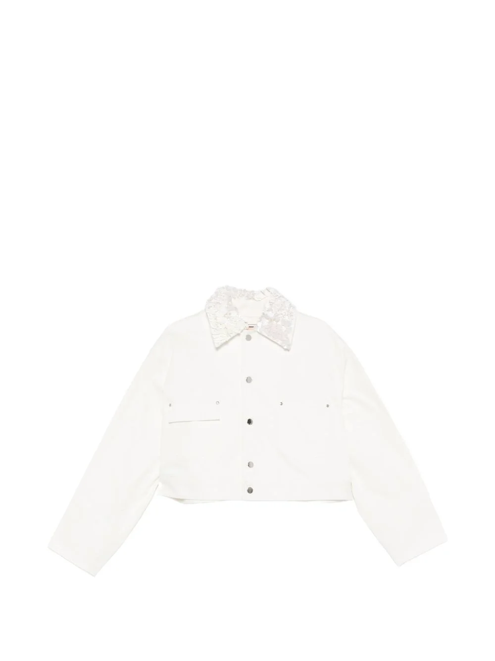 sequin-detail pocket jacket - 1