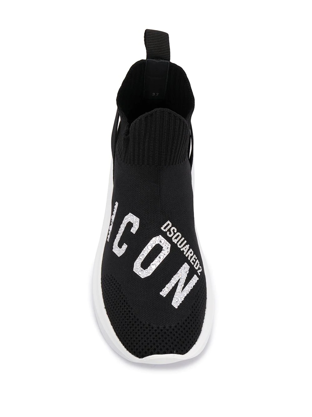 Icon crystal-embellished sneakers - 4