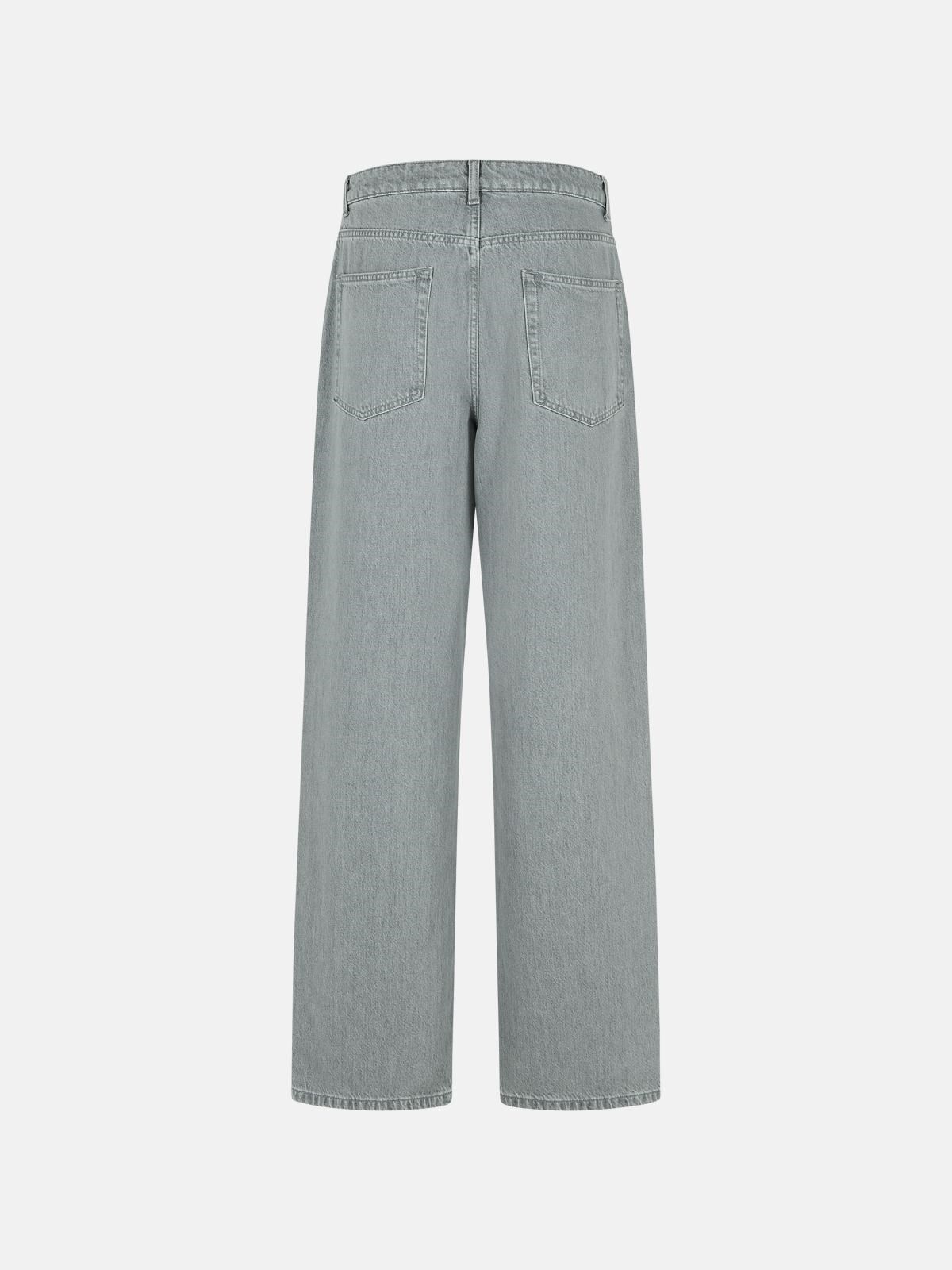 'BAGGY' GREY COTTON JEANS - 3