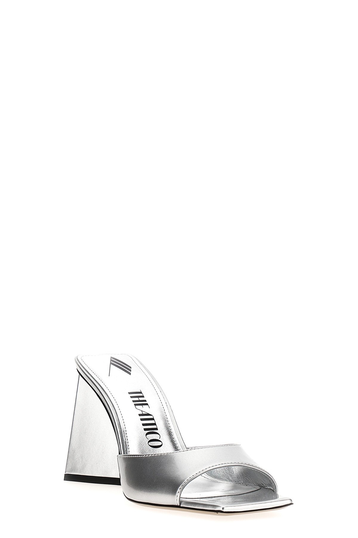 サンダル・ミュール THE ATTICO MINI DEVON MULE 85mm (242WS772.E056 002 SILVER) Mini Devon'' silver mule for Women | THE ATTICO®