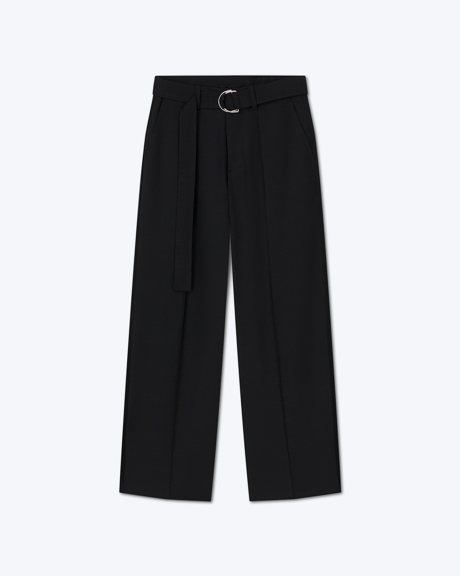 BENTO - Wool-blend pants - Off-black - 1