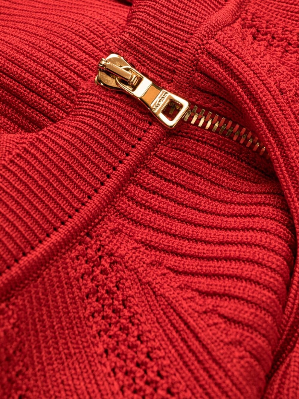 button-embellished ribbed-knit dress - 7