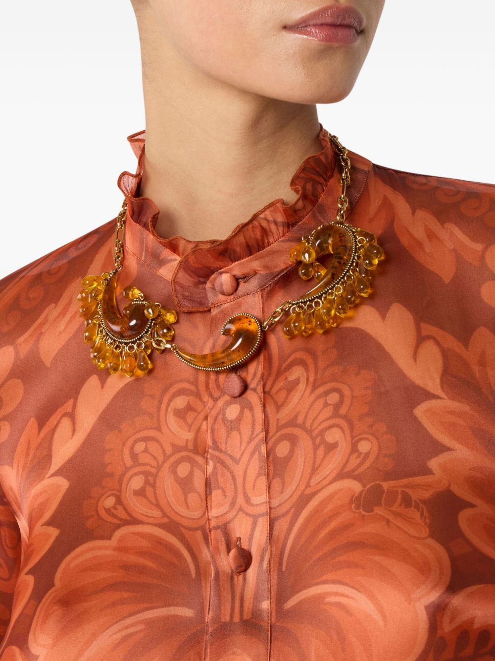 paisley droplet necklace - 2