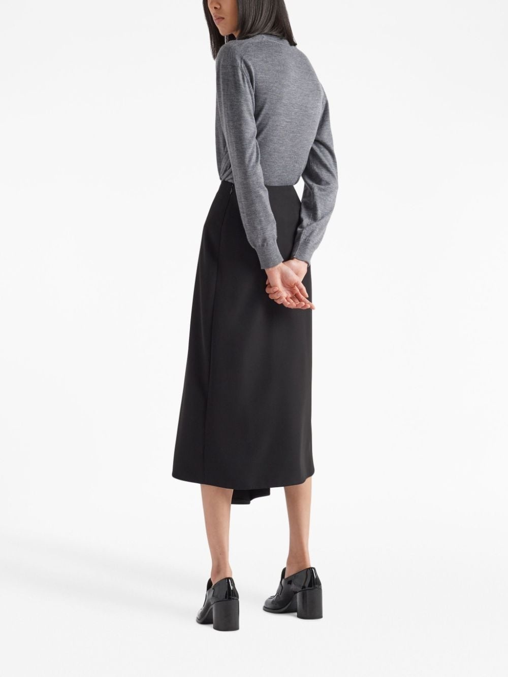 mélange cashmere cardigan - 4