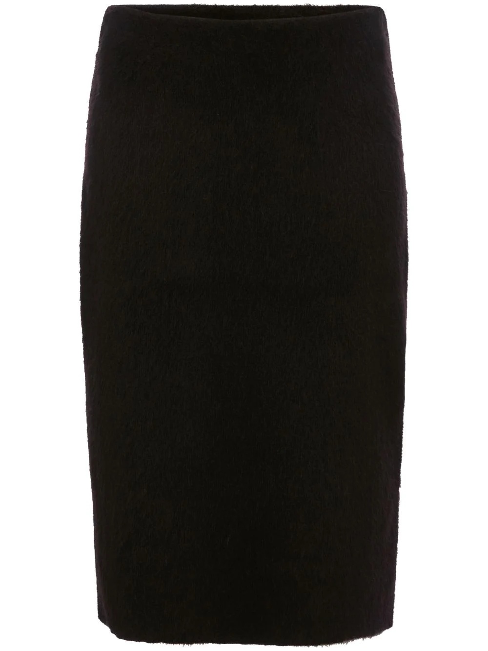 slit-detail knitted pencil skirt - 1