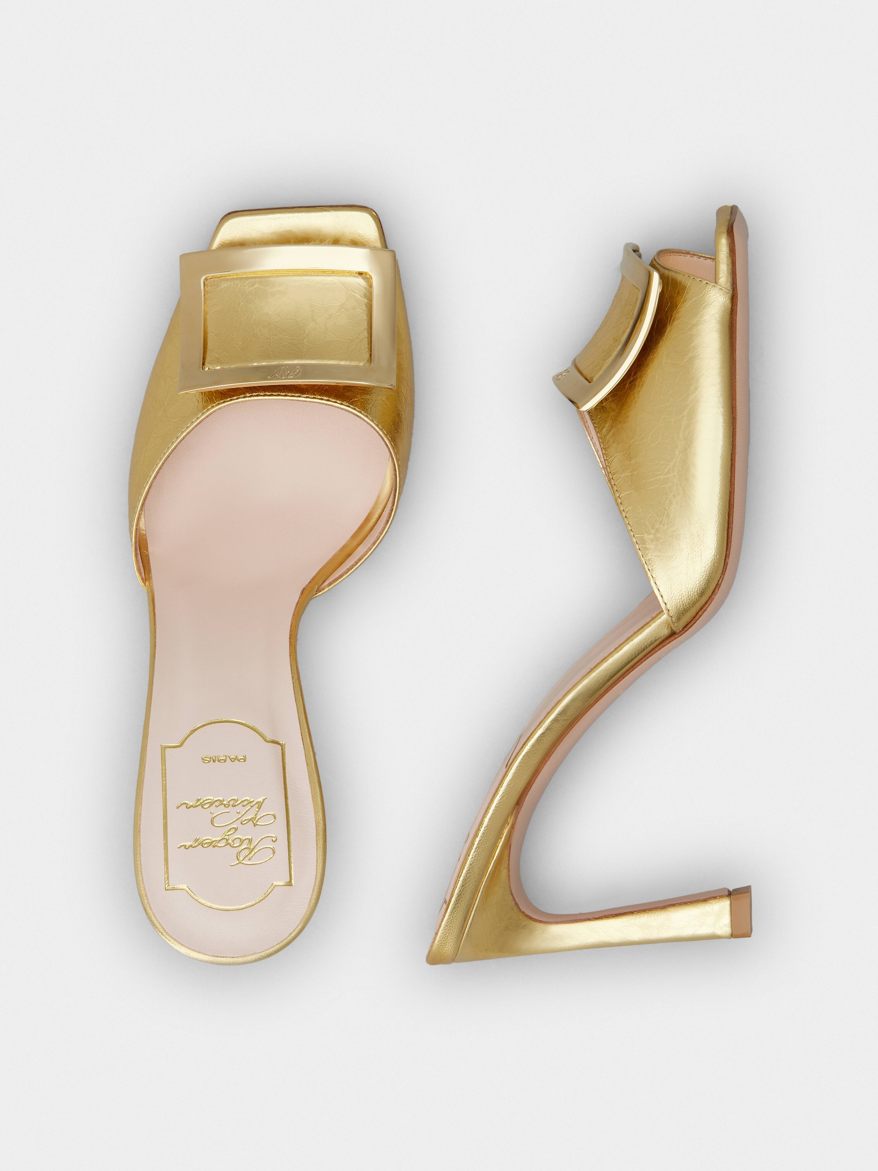 Trompette Metal Buckle Mules in Leather - 4