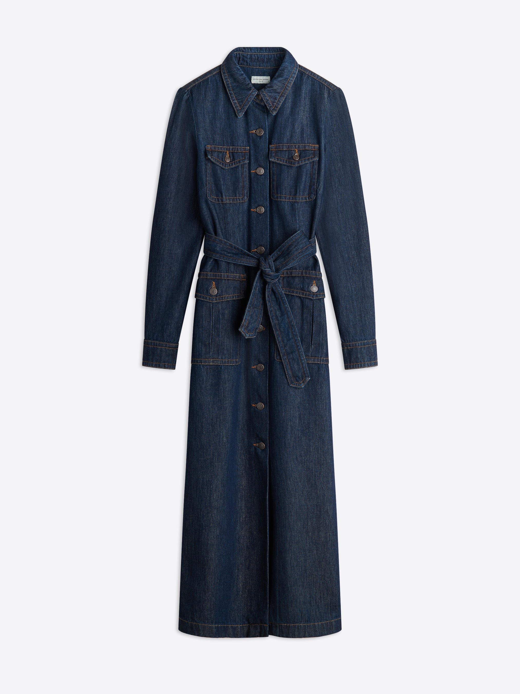 DENIM SHIRT DRESS - 1