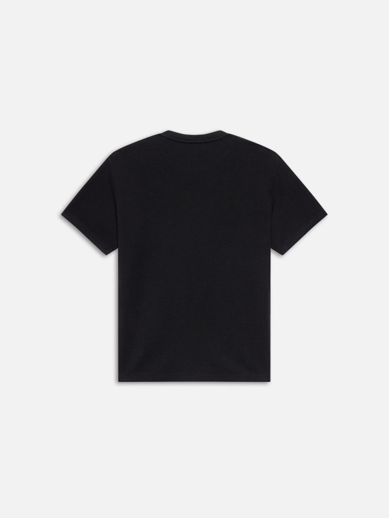 Jacquard Relaxed Tee in Black 3