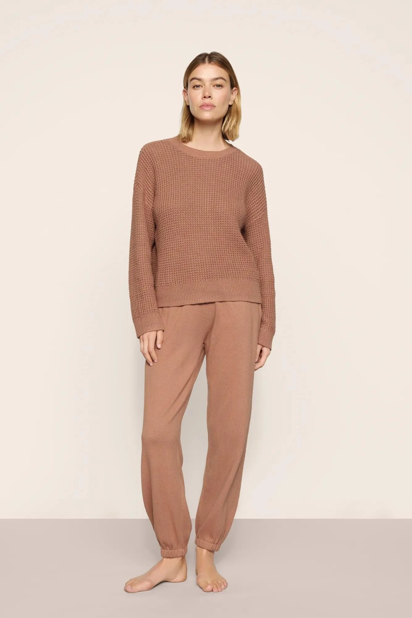 Recycled Sweater Cropped Crew - 1