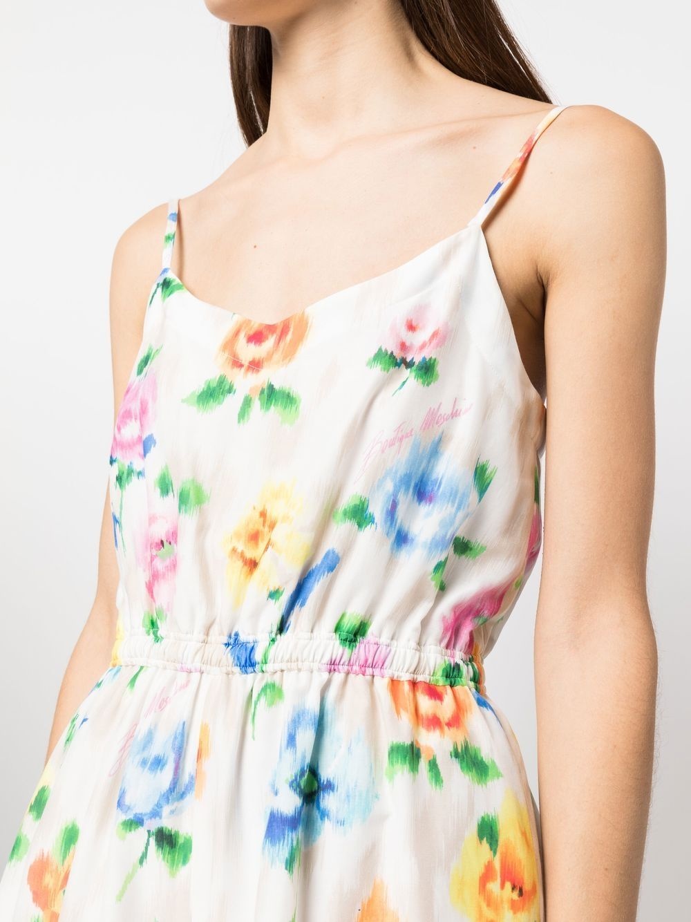floral-print sleeveless mini dress - 5