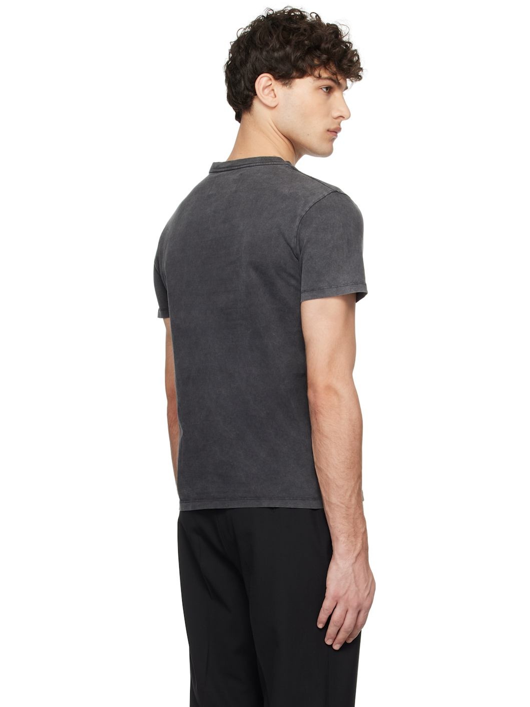 Black Signature Garment-Dyed T-shirt - 3