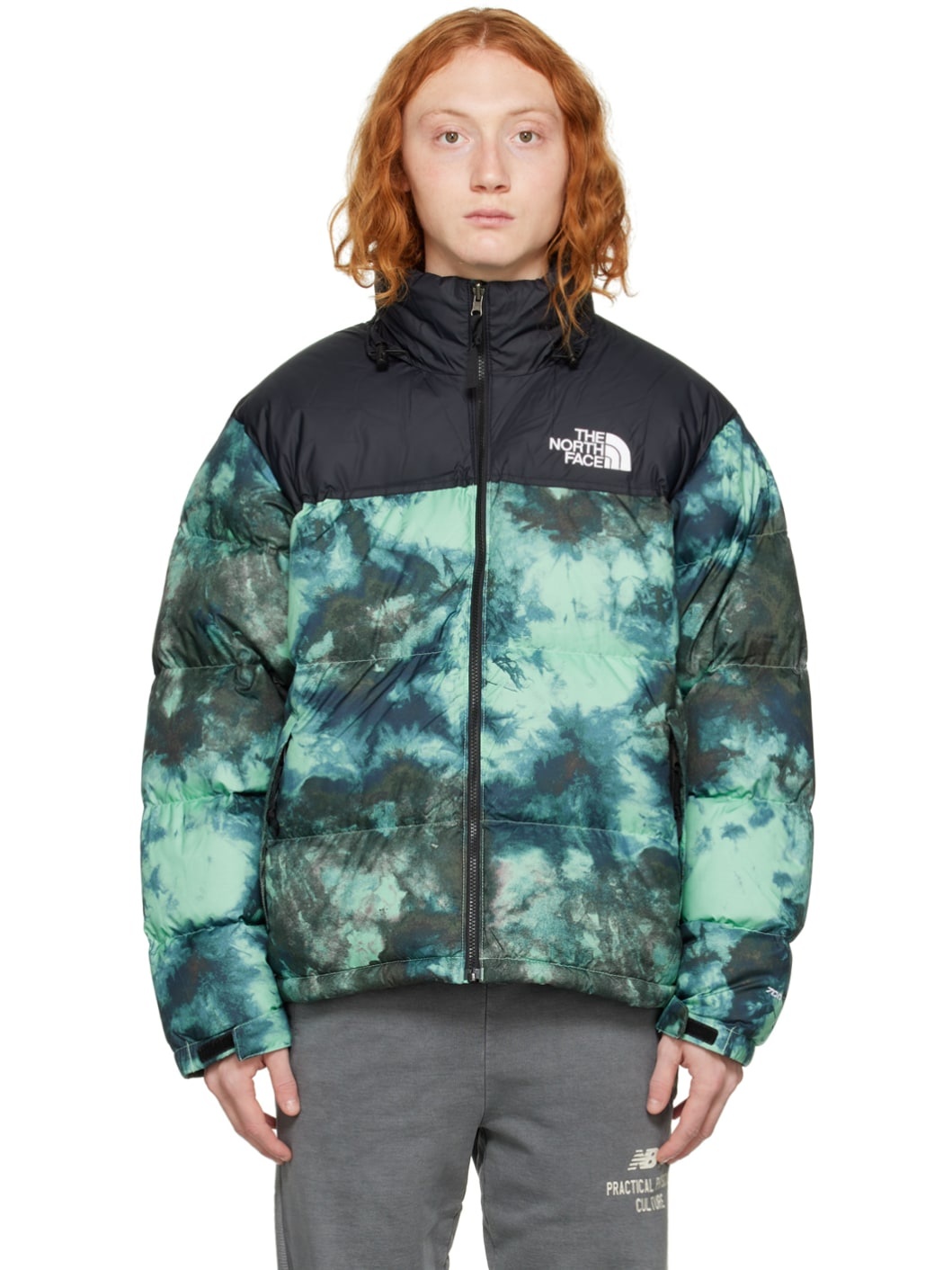 The North Face Green 1996 Retro Nuptse Down Jacket REVERSIBLE