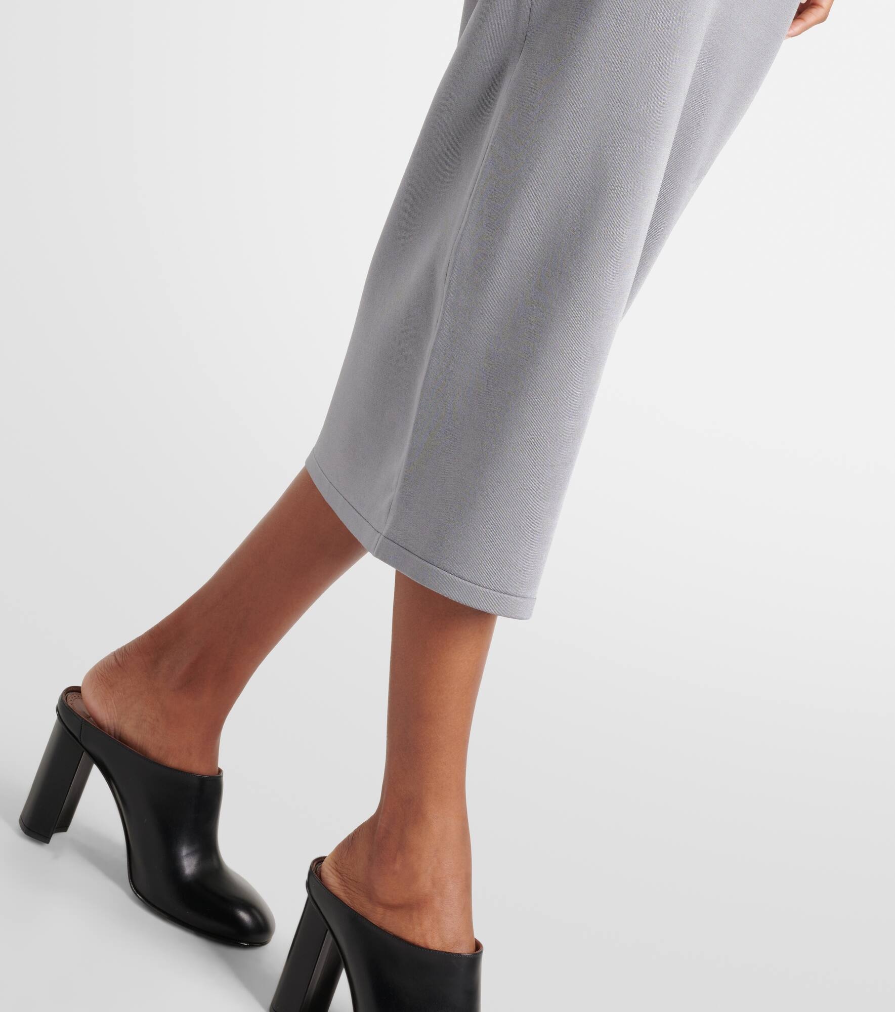 Hooded jersey midi dress - 6