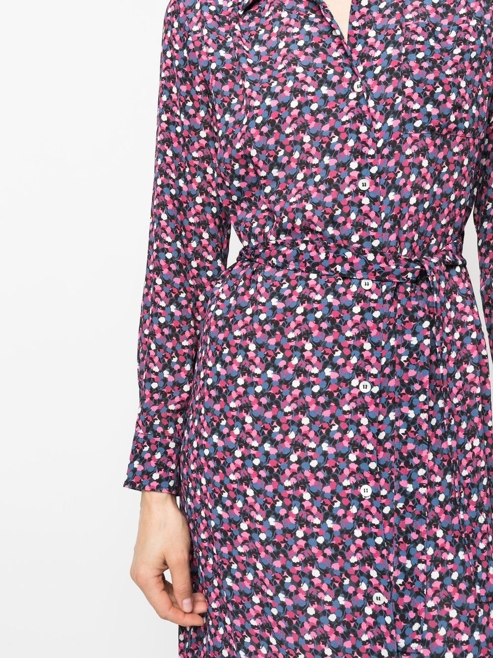 long-sleeve shirt dress - 5
