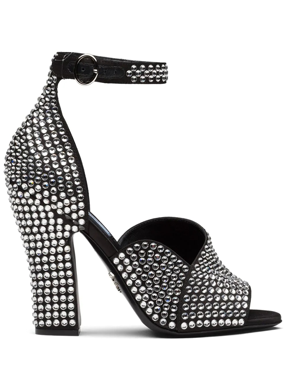 crystal embellishment sandals - 1