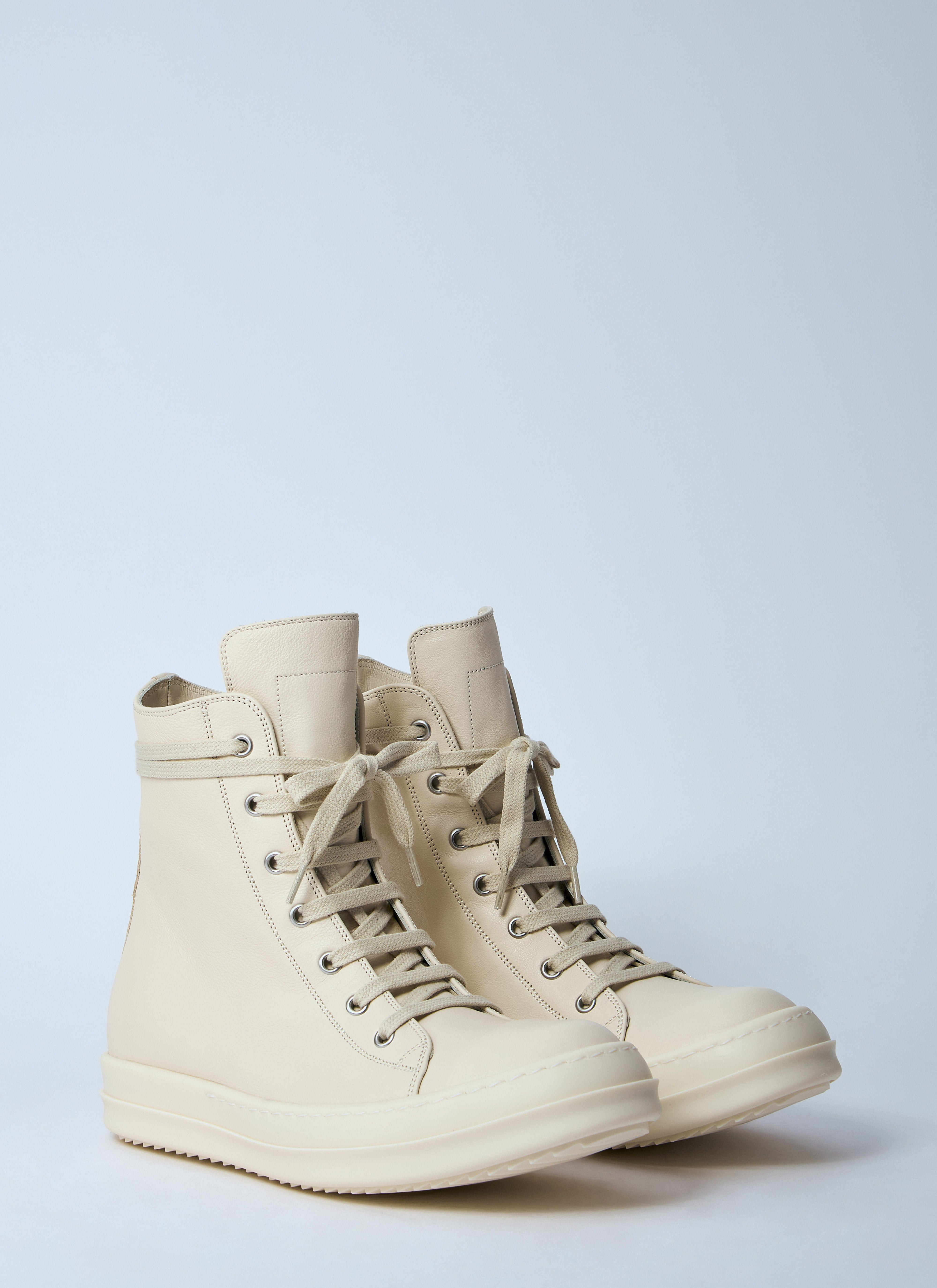 Rick Owens Women High-Top Leather Sneakers - 2