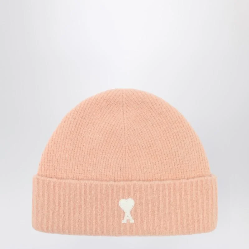 AMI Paris AMI Paris De Coeur Powder Wool Beanie - 1