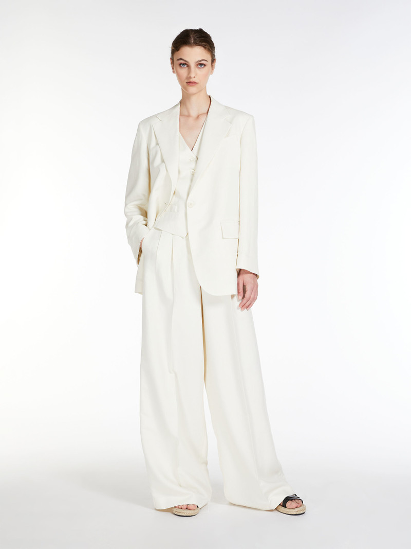 Max Mara FRESIS Viscose and linen gilet outlook
