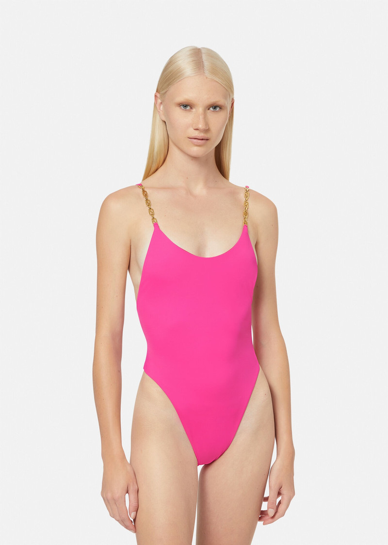 VERSACE Greca Chain One-Piece Swimsuit outlook