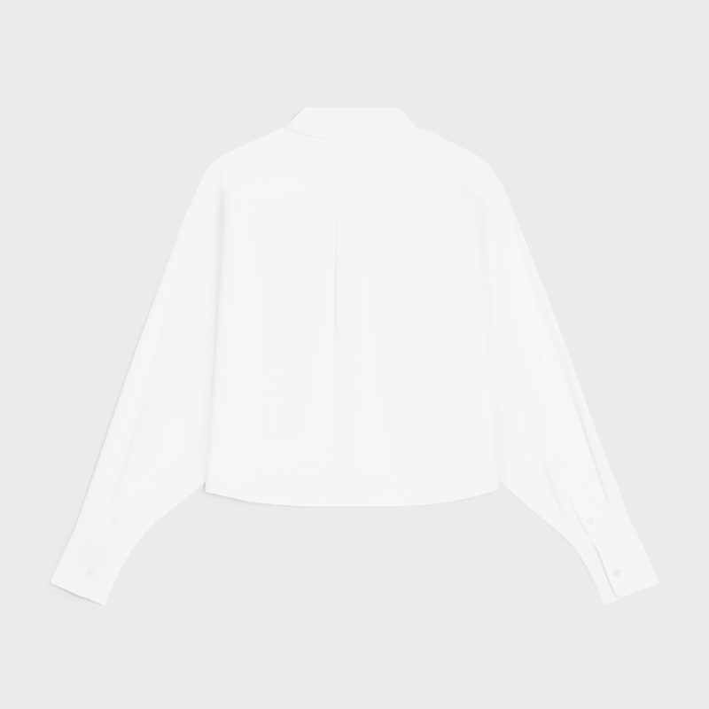 CELINE cropped shirt IN COTTON POPLIN outlook