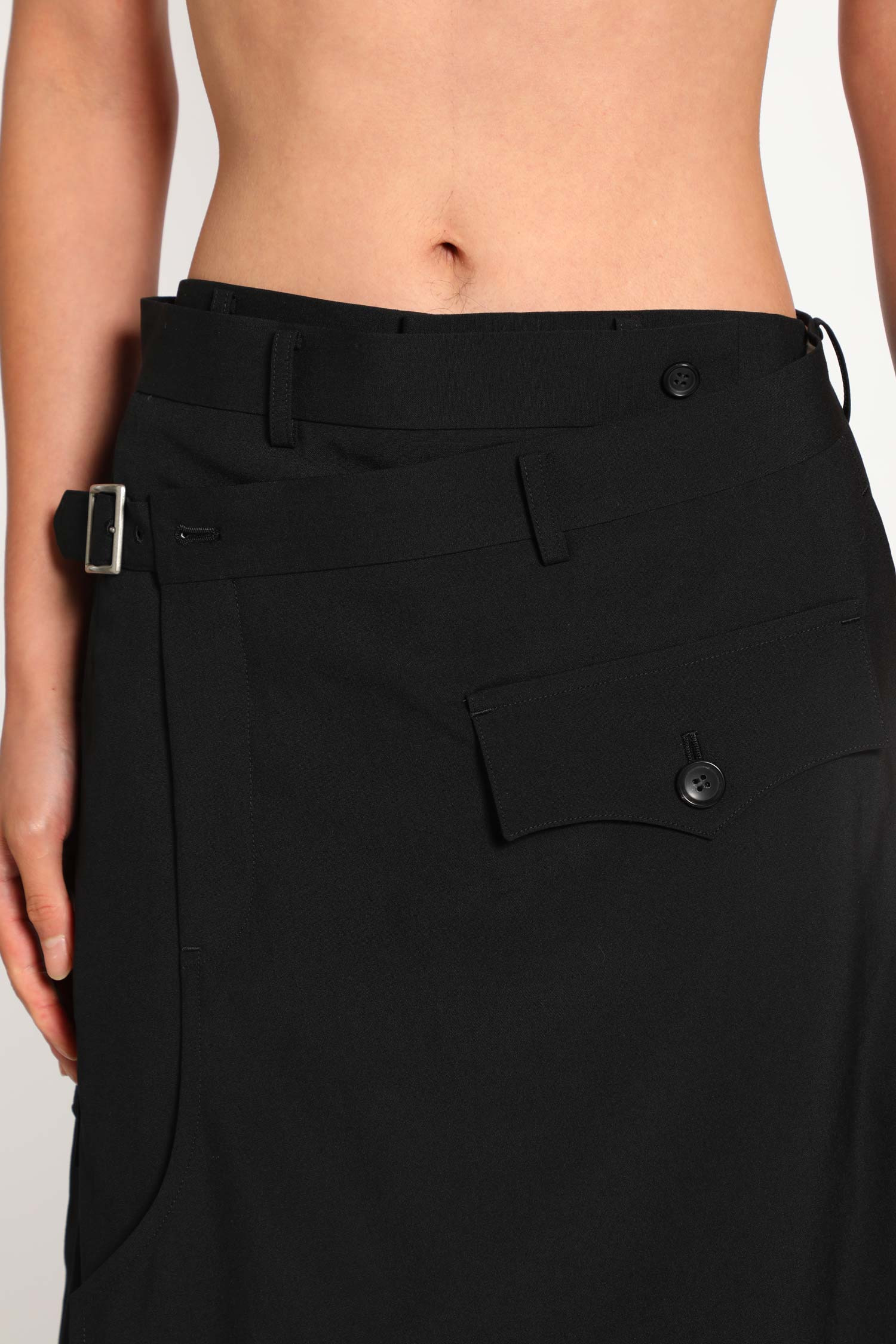 Asymmetric Overlay Shorts - 4
