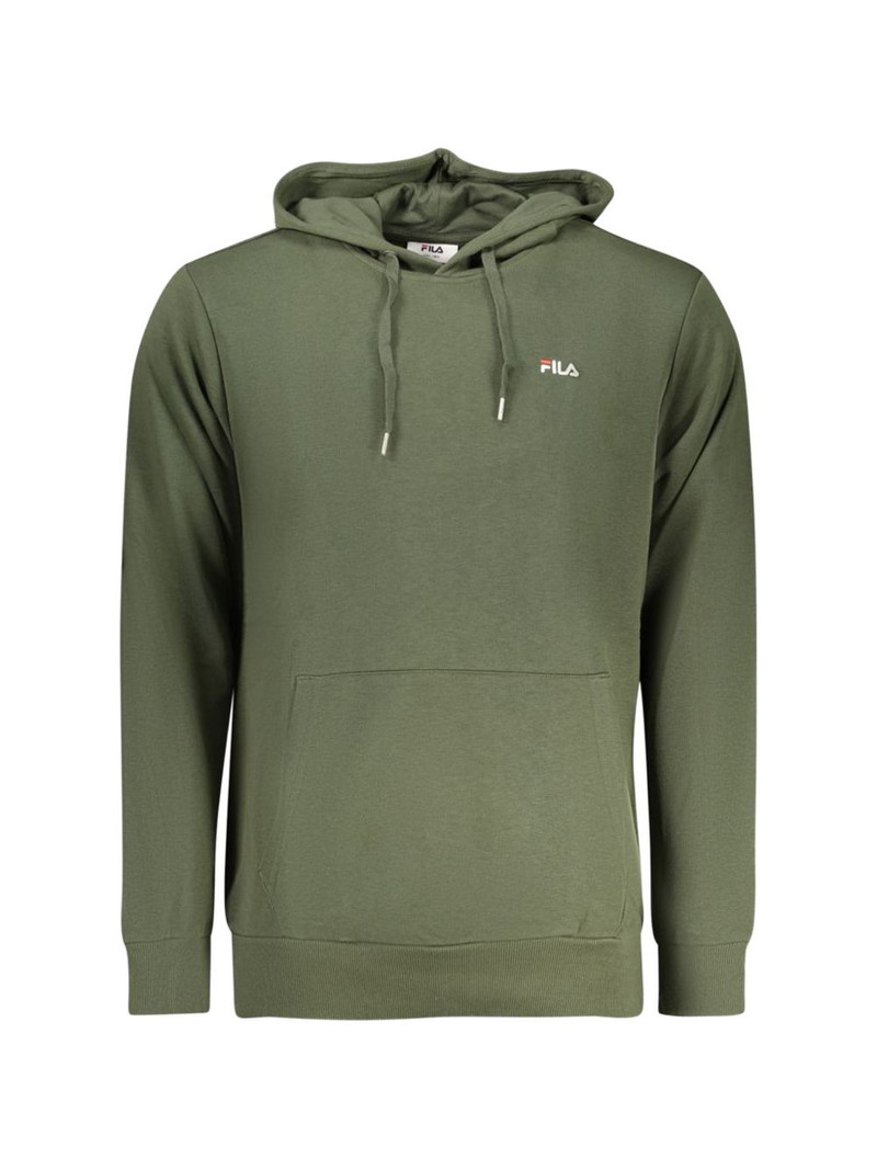 logo-embroidered pouch-pocket hoodie 1