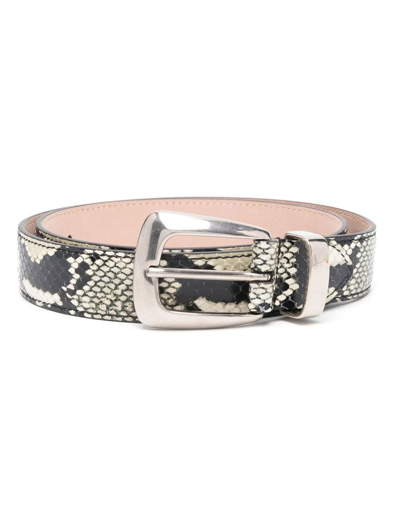 Benny snakeskin-effect belt 1