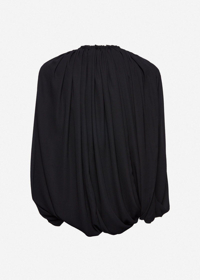 Layered mini dress in black 2