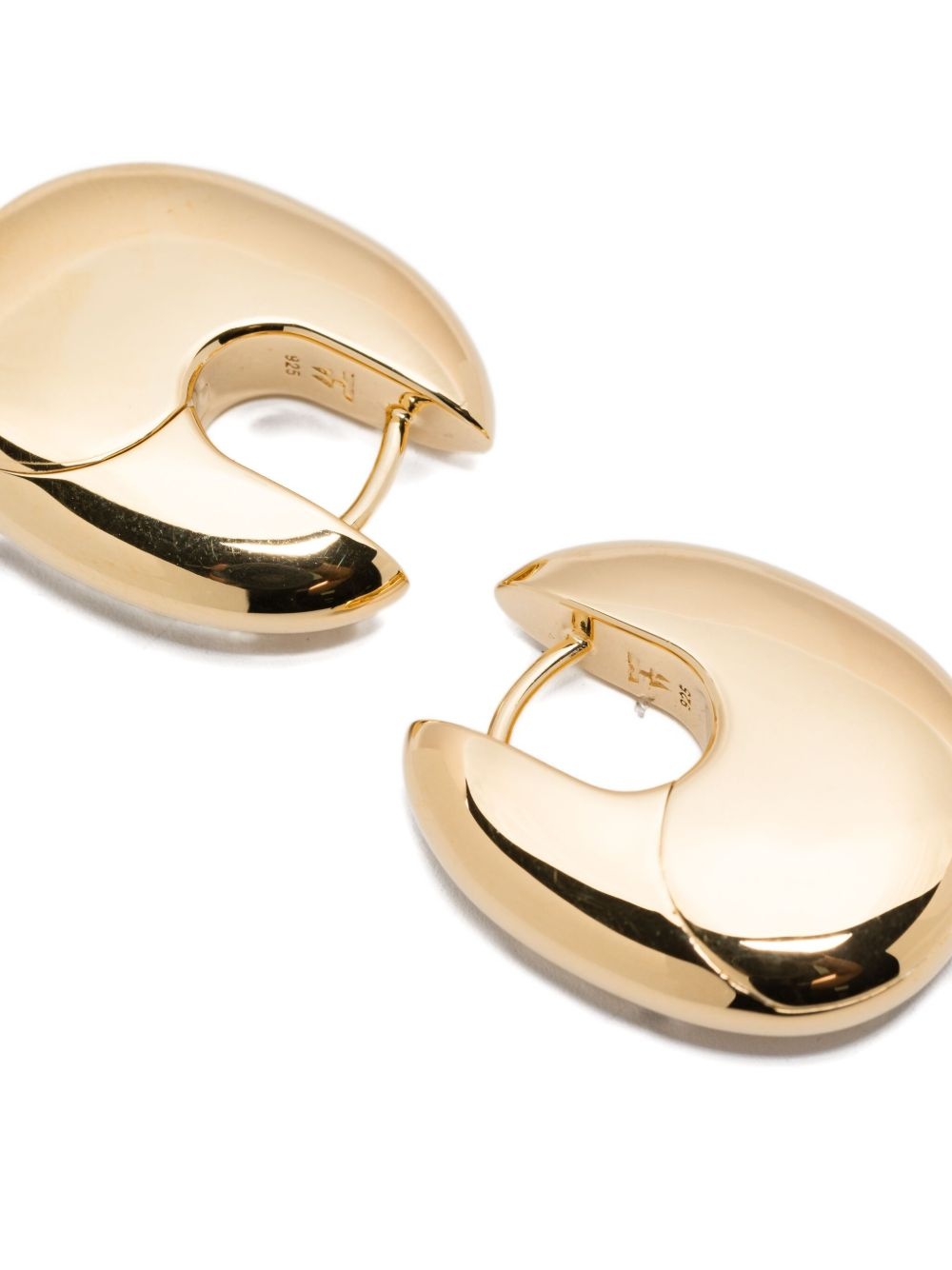 medium Pebble hoops earrings - 2
