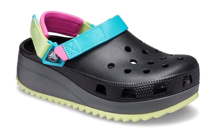 Crocs Classic Hiker Clog 'Black Blue Yellow' 206772-0C4 - 4