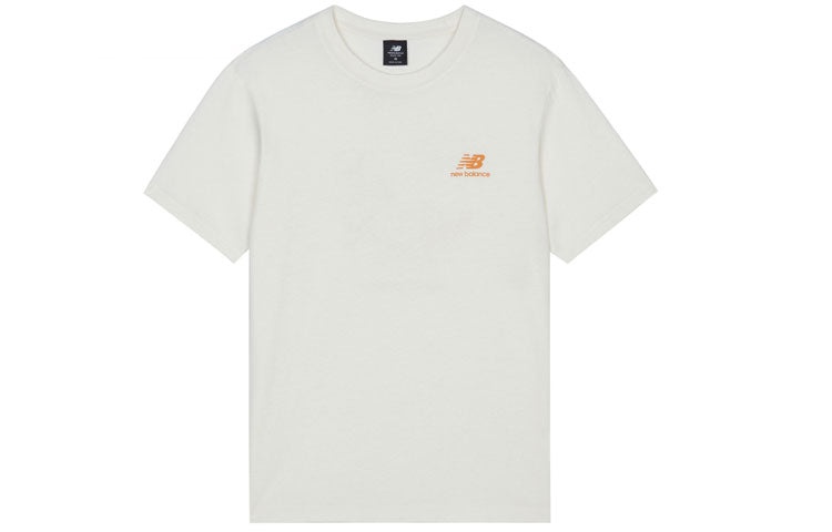 New Balance Men's New Balance Back Printing Sports Round Neck Short Sleeve White AMT13350-IV - 2