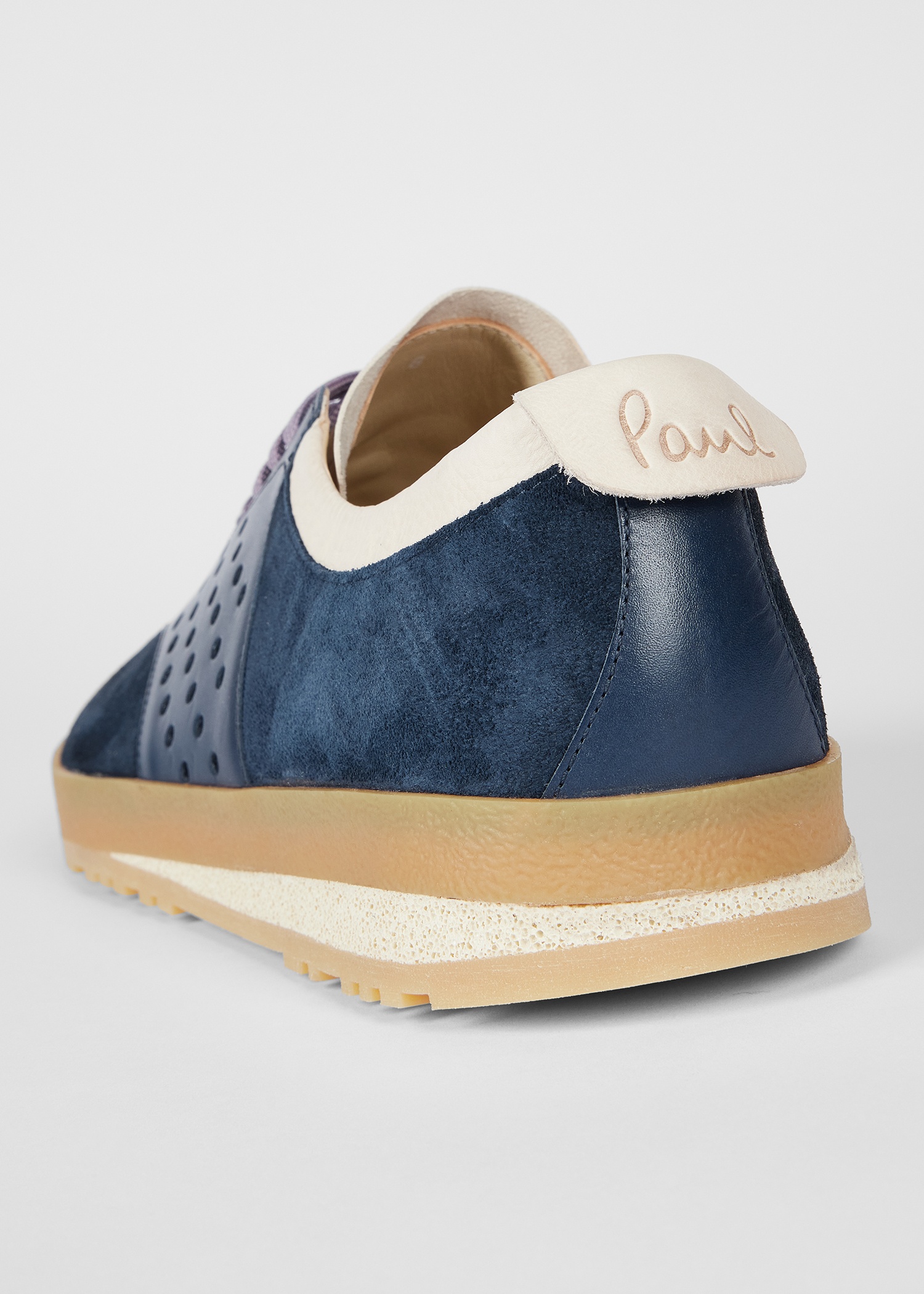 Dark Navy Leather 'Zephyr' Trainers - 2