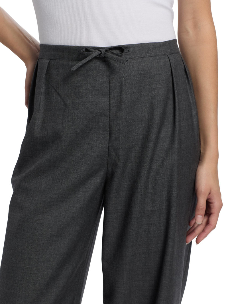Women's Cove Pleated-Front Wide Leg Pants - Anthracite Melange 6