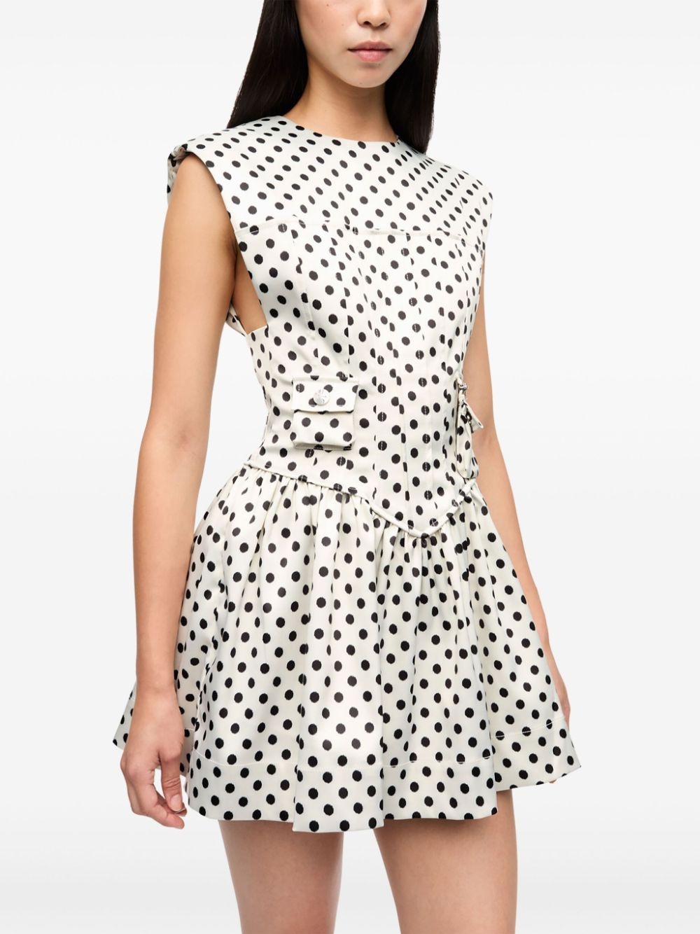 polka dot-print mini dress - 4