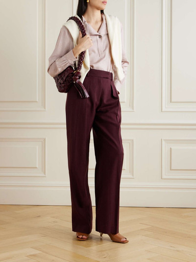Loro Piana Linen, wool and silk-blend blouse outlook