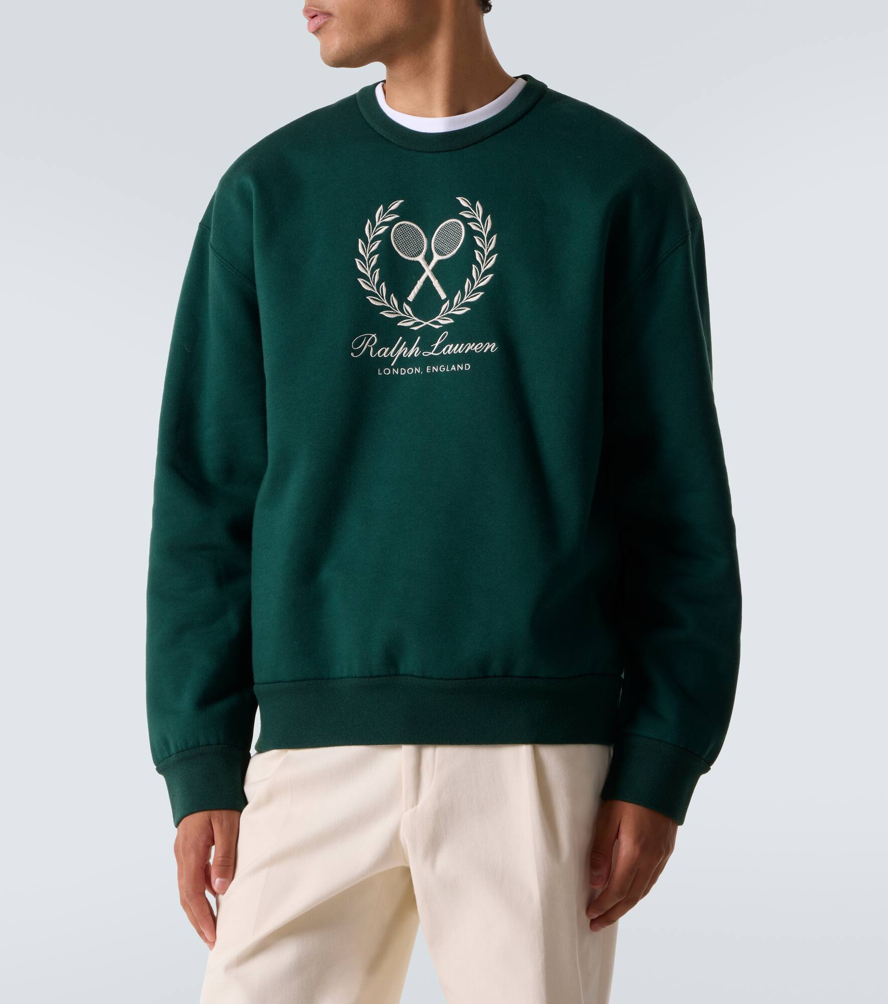 Logo cotton and cashmere sweatshirt - 3