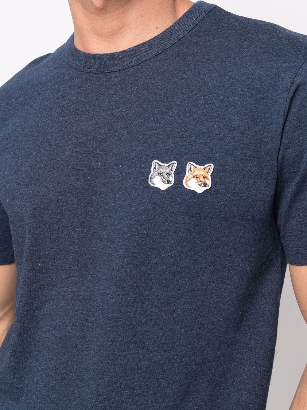 fox-embroidered T-shirt - 6