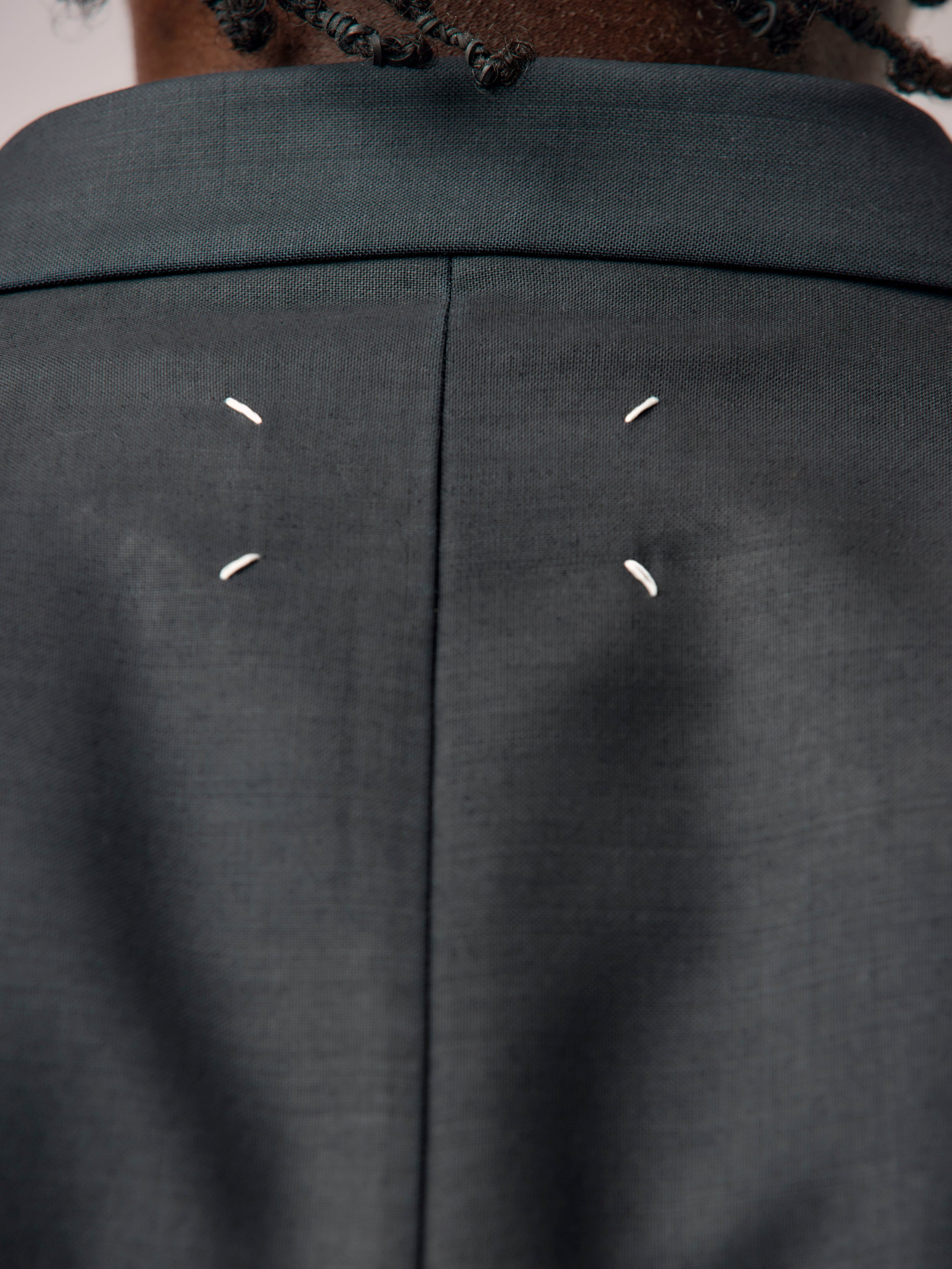 WOOL MOHAIR JACKET (MIDNIGHT BLUE) - 7