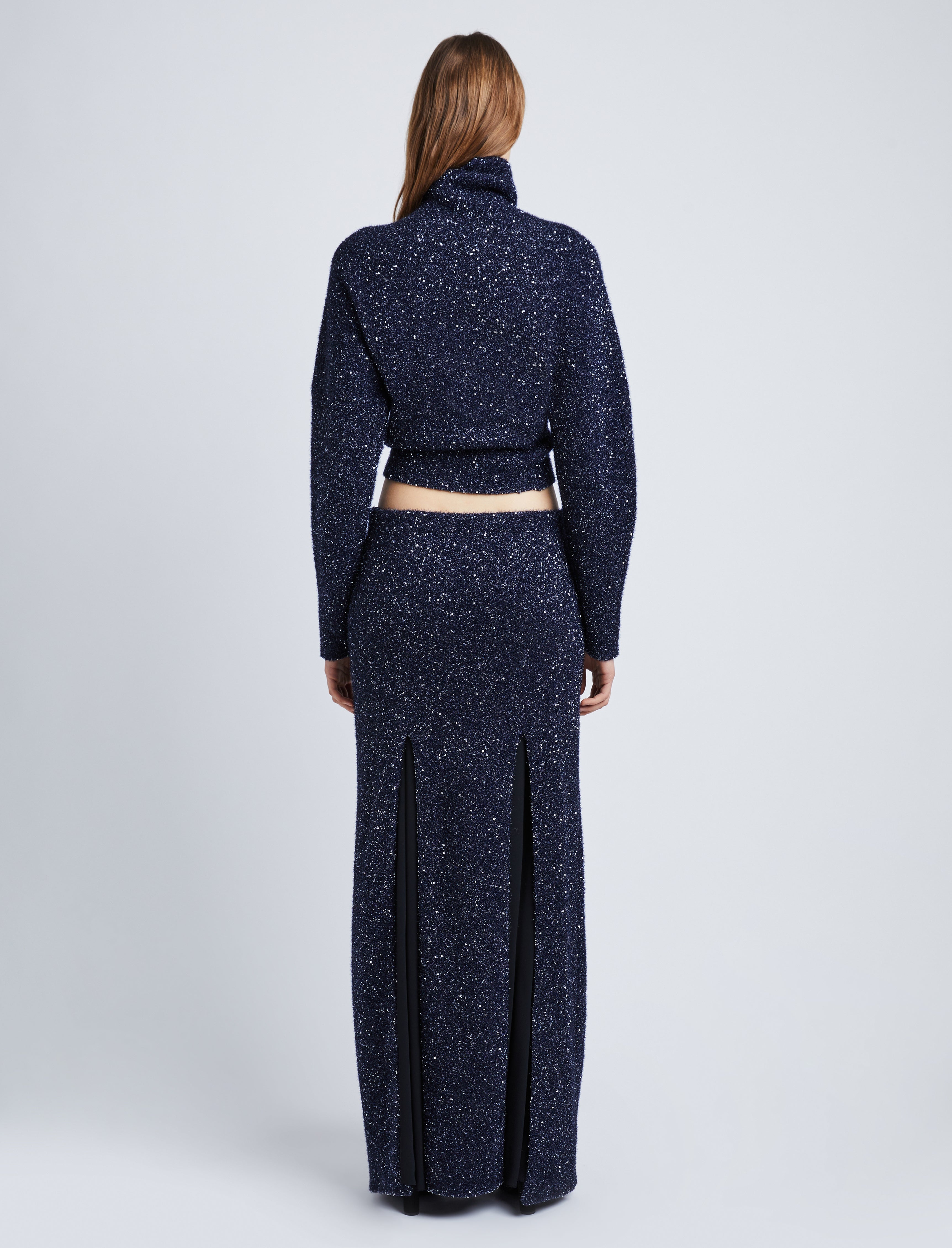 Technical Sequin Knit Skirt - 4
