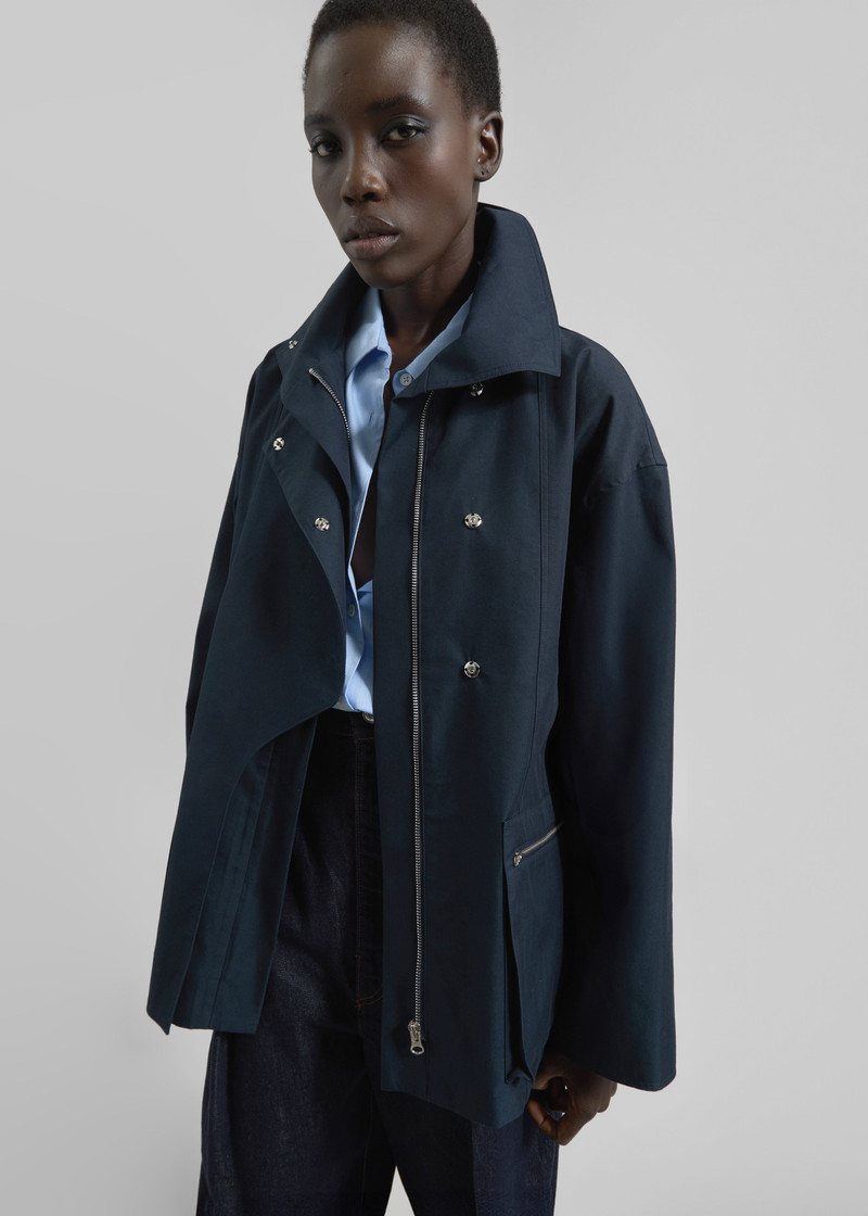 Norris Short Trench - Navy 4