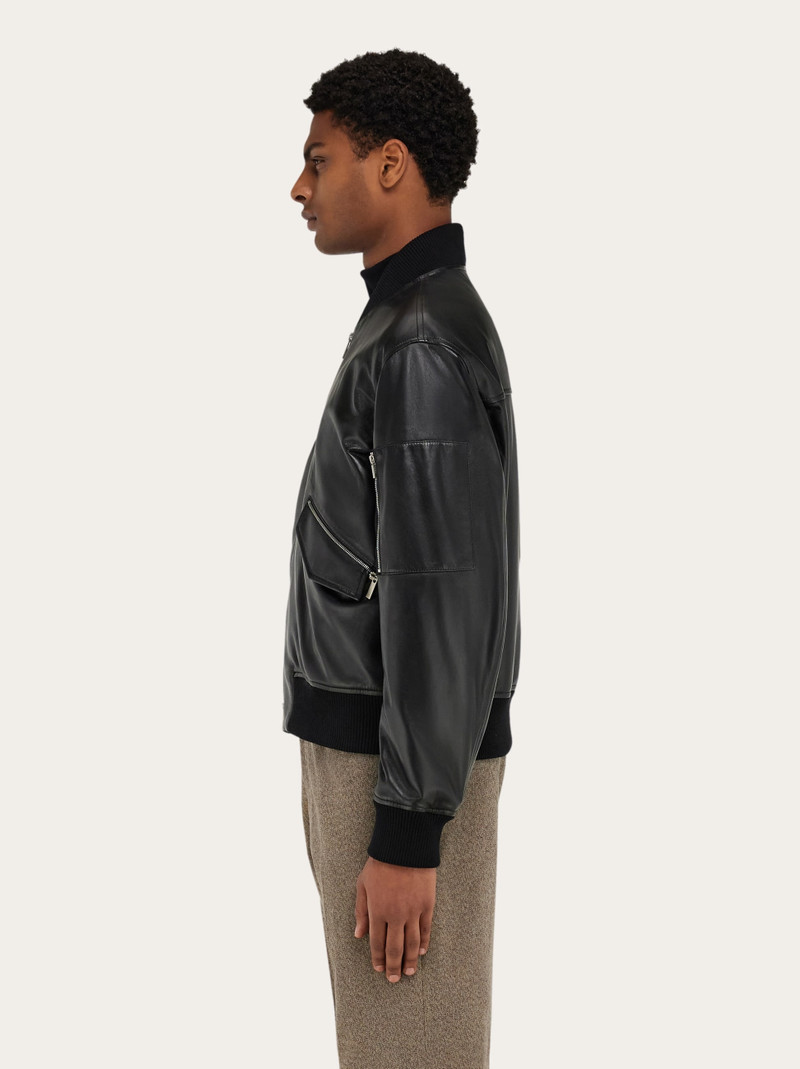 Bomber jacket in nappa leather 3